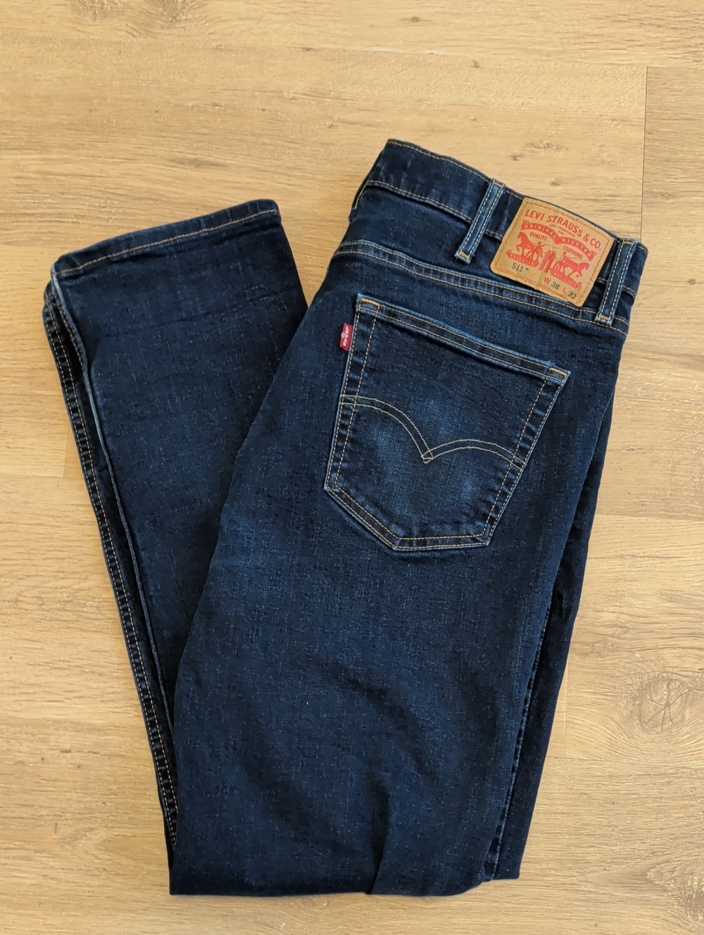 Levi's Men’s Dark Indigo Slim Jeans W38 L32